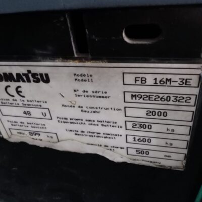 Carrello elettrico Komatsu FB16M-3E