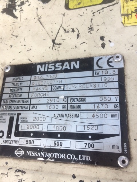 Carrello elettrico Nissan Q02L20CU