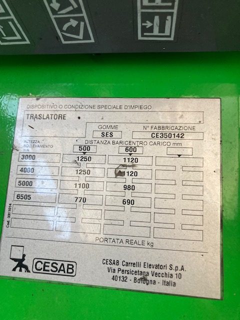 Carrello CESAB elevatore frontale elettrico usato mitsubishi da 12,5q Degrocar vicenza