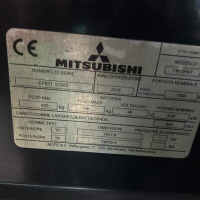 Carrello elettrico Mitsubishi FB16PNT